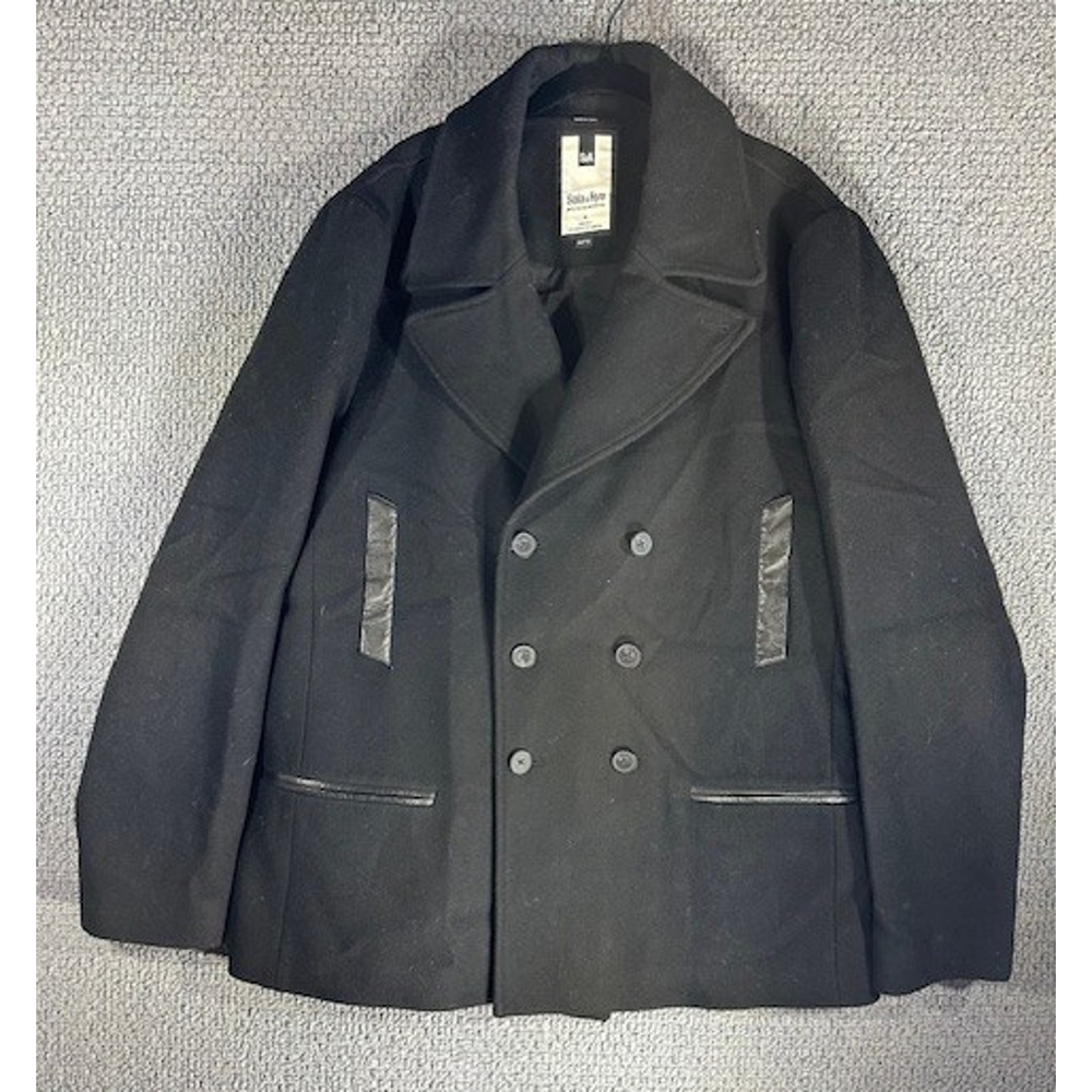 SOIA & KYO Double Breasted Wool Blend Peacoat Coat / Men's XXL